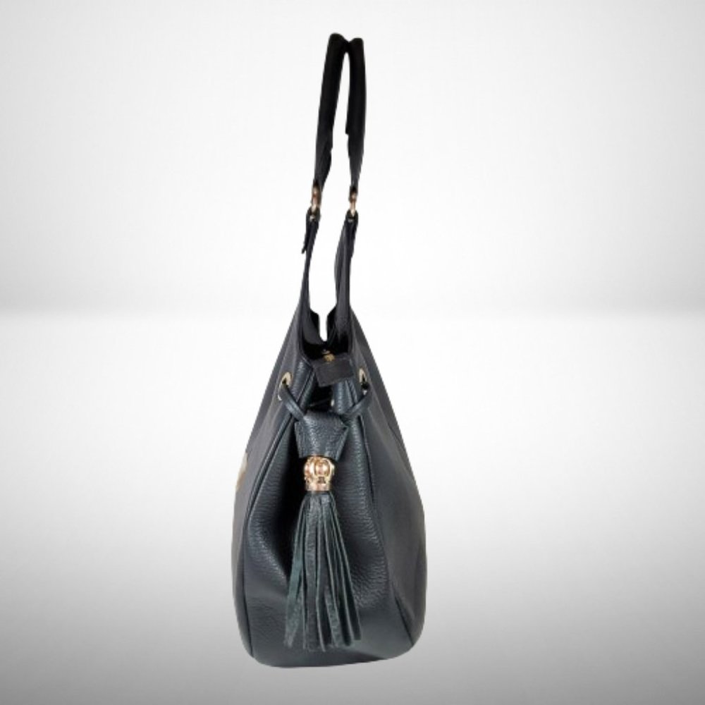 Jimmy Choo Tote Bag in Black Calfskin Lather with Gold Accessories - Picture 4 of 16
